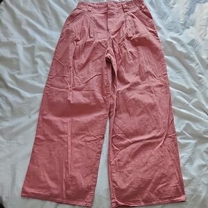 Pink Wide-Leg Pants
